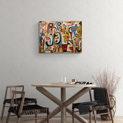 Modern Absztrakt Kép                                                                                                                       - Picasso Inspiráció - Otthoni Dekoráció