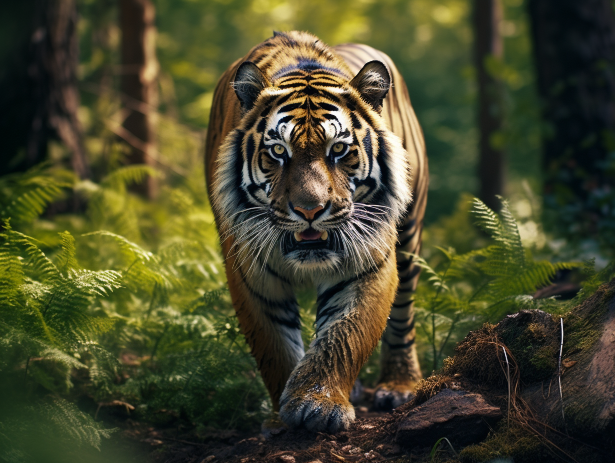 Vadászó tigris